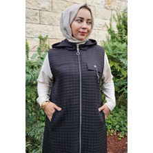 Pys Giyim Kadın Cepli Sallantı Aksesuarlı Tesettür Yelek