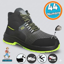 Nzb Iş Ayakkabısı Süet Delikli Nefes Alan Çelik Burunlu Inşaatçı Tekstil Güvenlik Ayakkabı Bot 44 Numara