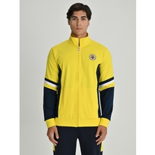 Fenerium Erkek Trıbun Diyagonal Detaylı Sweat Sarı Renk S Beden Konforlu Kullanım