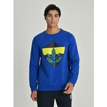 Fenerium Erkek Trıbun Sarı Lacivert Basıc Swea