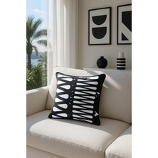 Premier Home Duck Deseneli Kırlent Kılıfı Siyah Beyaz V1 40X40