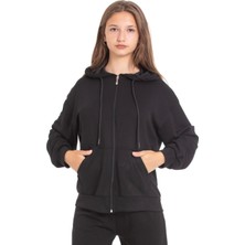 Üç Iplik Fermuarlı Sweatshirt