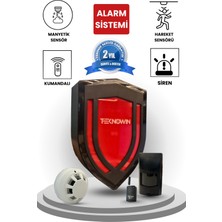 Venas Duman Dedektörlü Pır Sensörlü Kablosuz Alarm Sistemi
