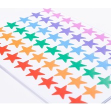 Yenibağ Store Karışık Renkli Yıldız Sticker Seti, 540 Adet
