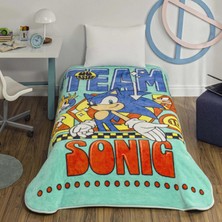 Taç Lisanslı Sonic Modern Tek Kişilik Battaniye