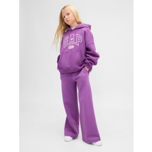 Gap Kız Çocuk Mor Vintagesoft Baggy Eşofman Altı