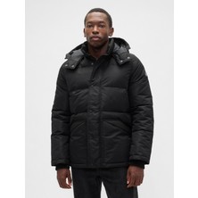 Gap Erkek Siyah Coldcontrol Max Relaxed Heavyweight Puffer Şişme Mont