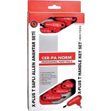 CER-PA NORM T Saplı Torx Allen Anahtar Takımı X-Plus 7 Parça