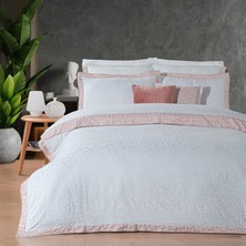 Sarev Lopez Çift Kişilik %100 Pamuk Saten "300 Tc" Nevresim Takımı Somon