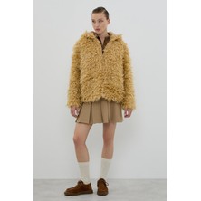 ROMAN Önü Fermuarlı Kapüşonlu Mont Bej K2617519_024