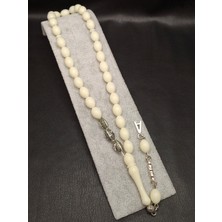 Han Ticarethane Beyaz Renk Isme Özel Toz Kehribar Tesbih(Satıcıya Soru Sordan Ismi Iletmeniz Gerekmektedir)