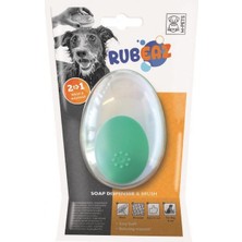 M-Pets Şampuan Hazneli Yıkama ve Masaj Fırçası Yeşil