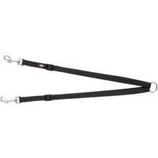 Trixie İki Köpek Gezdirme Tasması, XS-M:40-70cm Siyah