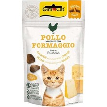 GimCat Crunchy Snacks Tavuklu ve Peynirli Tahılsız Kedi Ödülü 50 Gr