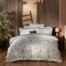 Sarev Scarlet Çift Kişilik %100 Pamuk Flanel (Pazen) Nevresim Takımı Bej