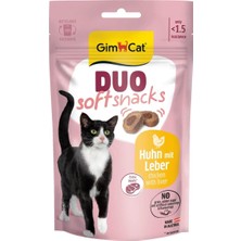 Gimcat Snacks Soft Tavuk Ve Ciğerli Kedi Ödülü 60gr Yüksek Et İçeriği ile Lezzetli Ödül