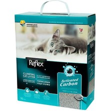 Reflex Aktif Karbonlu Topaklanan Kedi Kumu 10 Lt Aloe Vera Kokulu Yüksek Sıvı Emme Kabiliyeti