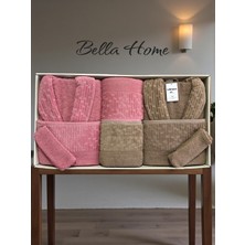 Bella Home 8 Parça Su Yolu Aile Bornoz Seti
