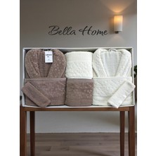 Bella Home 8 Parça Su Yolu Aile Bornoz Seti