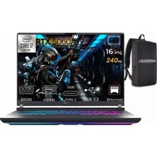 Asus Rog Strix G16 I7-14650HX G615JMR-S5048-K03 64GB 512GB RTX5060 8gb Freedos 16" 240Hz Wqxga Gaming Laptop