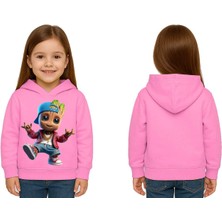 Sedirli Unisex Groot Baskılı Çocuk Swaetshirt Kapüşonlu 3 Iplik Şardonlu