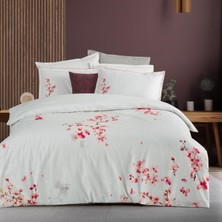 Sarev Orıana Çift Kişilik %100 Pamuk Çift Taraflı Nevresim Takımı Pembe