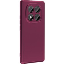 Gpack Xiaomi Redmi Note 14 Pro 4g Uyumlu Kılıf Premier Kamera Korumalı Mat Silikon Mürdüm
