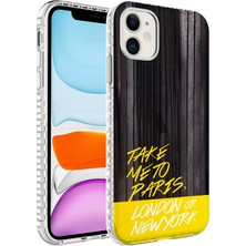 Egstech Apple iPhone 11 Kılıf Kenarları Airbumper Darbeye Dayanıklı Tasarım Renkli Desenli Silikon Elegans Case