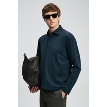 Lufian Erkek Rocky Smart Polo T-Shirt 112040044 Lacivert