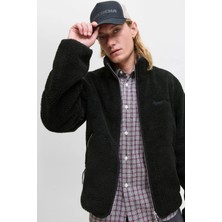 Jack & Jones Erkek Jornorrebro Dik Yaka Teddy Polar Mont 12282890 Siyah