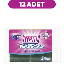 Parex Trend Oluklu 2'li Klasik Sünger Onikili Paket
