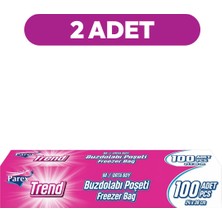 Parex Trend Buzdolabı Poşeti Orta Boy 100’lü 24 x 38 cm İkili Paket