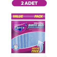 Parex Mikrofiber Banyo Bezi (Mikrofiber Temizlik Bezi Hediye) İkili Paket