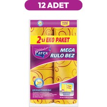 Parex Mega Rulo Temizlik Bezi 2'li Eko 12 Paket 1 Koli