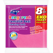 Parex Rengarenk Temizlik Bezi 8'li