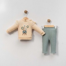 Gültekin Bebe Çakar Bebe 6-18 Aylık Çiçek Süzine 2 Li TAKIM-8045120 - Su Yeşili