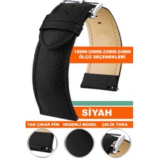 Trendburada 18MM-20MM-22MM-24MM Saatlerle Uyumlu Soft Deri Saat Kordonu Kayışı Rolax