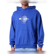 Champion Modern Basket Interlok Kumaş Kapüşonlu Sweatshirt, Erkek