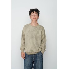 Loco Loco Locoloco 2 Iplik For Weeken Yazı Kabartmalı Sweat (9-15 Yaş Arası) - Yeşil