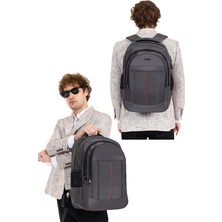 Dada USB Aparatlı Erkek Sırt Çantası Okul Iş Günlük Kullanım Ortopedik 14-15,6 Inç Su Geçirmez Kumaş