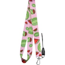 Karpuz Temalı Pembe Boyun Askı Ipi (A33)