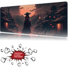 Urzuva Moonlit Ronin 90X40 4mm Kalınlık Premium Gaming Oyuncu Mousepad, Anti Slip Xxl Mouse Pad
