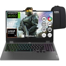 Lenovo Loq 15ARP9 Ryzen 7 7435HS RTX4050 32GB Ram 512GB SSD 15.6" Fhd IPS 144Hz W11 83JC00FHTR Taşınabilir Bilgisayar