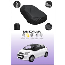 Dokaca Siyah Citroen C1 1 Uyumlu Araba Brandası, Koruyucu Örtü, Oto Branda