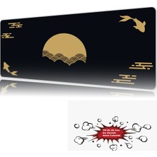 Urzuva Golden Stillness 90X40 4mm Kalınlık  Premium Gaming Oyuncu Mousepad, Anti Slip Xxl Mouse Pad
