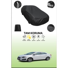 Dokaca Siyah Chevrolet Aveo 2 Sedan Uyumlu Araba Brandası, Koruyucu Örtü, Oto Branda