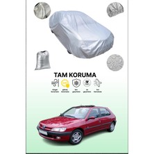 Dokaca Gri Peugeot 306 Hatchback Uyumulu Oto Branda, Araba Brandası, Koruyucu Örtü