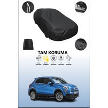 Dokaca Siyah Fiat 500X Urban Uyumlu Araba Brandası, Koruyucu Örtü, Oto Branda