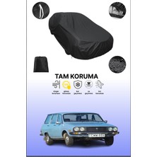 Dokaca Siyah Dacia 1310 Break 1980 - 1984 Uyumlu Araba Brandası, Koruyucu Örtü, Oto Branda
