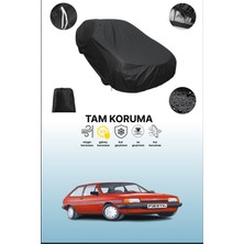 Dokaca Siyah Ford Fiesta 3 Kapılı 1986 - 1989 Uyumlu Araba Brandası, Koruyucu Örtü, Oto Branda